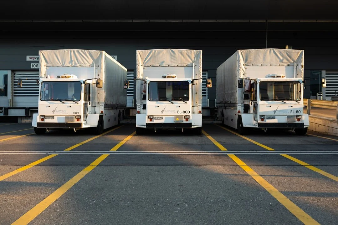 Road and Rail Delivery Trucks